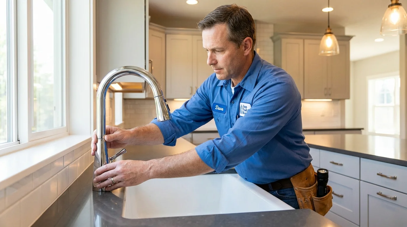 Kitchen faucet installation by Johns Plumbing LLC in Lady Lake